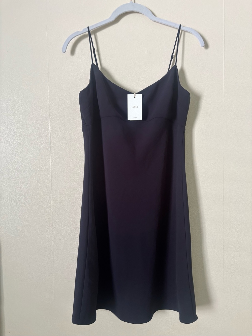 Aritzia Wilfred Foxley Dress - Dark Night Navy - NWT Size 8